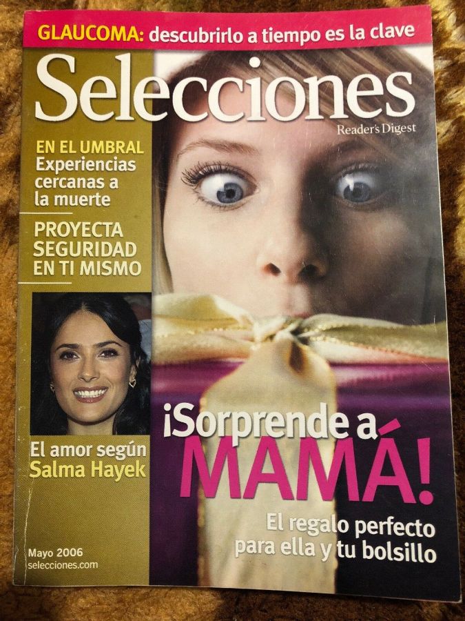 SELECCIONES DEL READERS DIGEST magazine side cover  May 2006