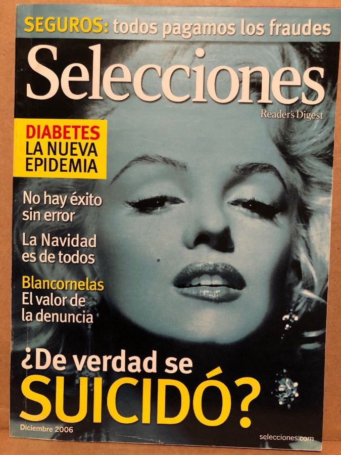 SELECCIONES DEL READERS DIGEST magazine side cover  December 2006
