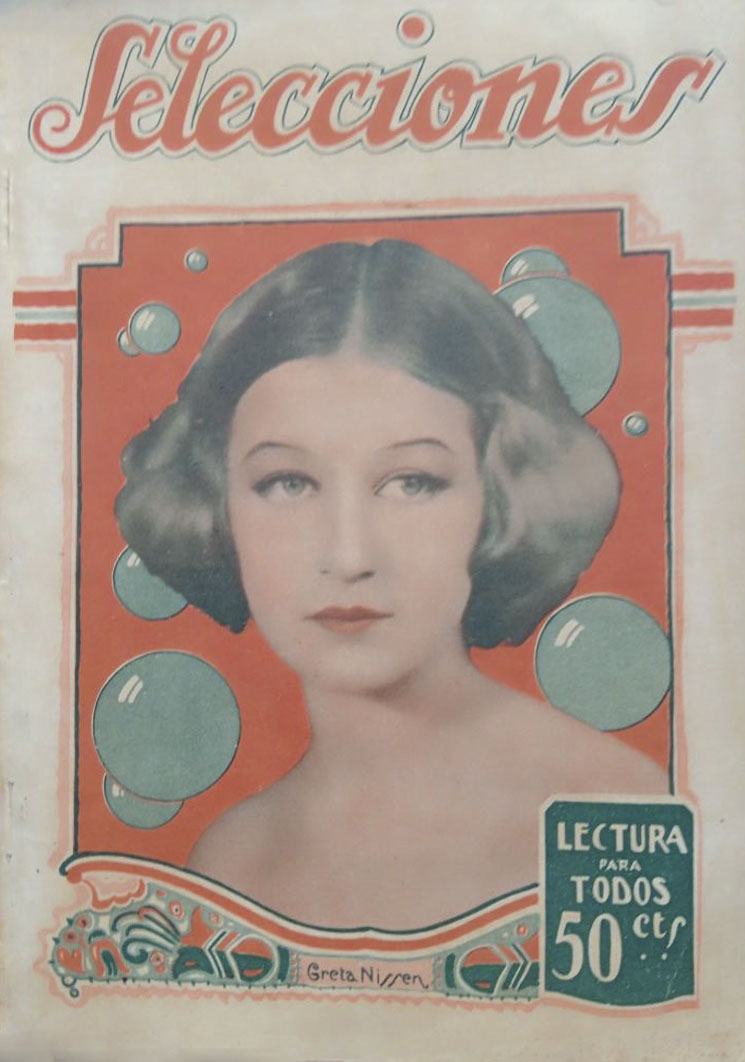 SELECCIONES magazine side cover Issue 17  March 1927