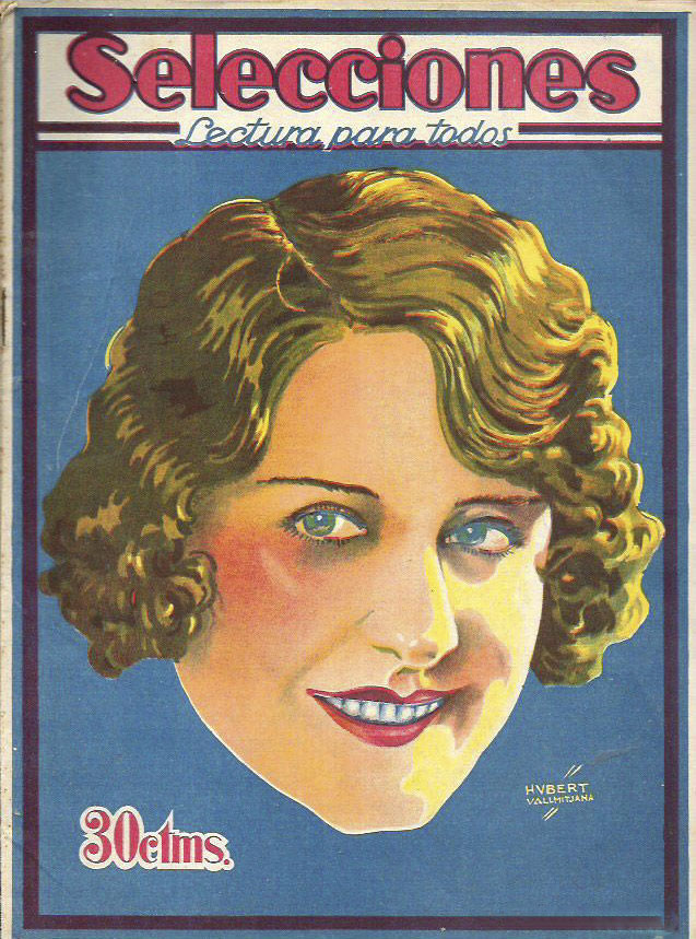 SELECCIONES magazine side cover Issue 37  May 1928