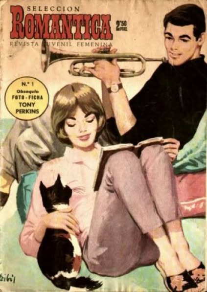 SELECCION ROMANTICA magazine side cover Issue 1  October 1961