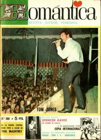 SELECCION ROMANTICA magazine side cover Issue 300  June 1967