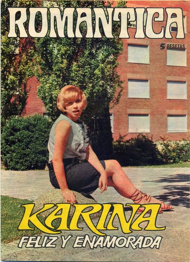 SELECCION ROMANTICA magazine side cover Issue 390  March 1968