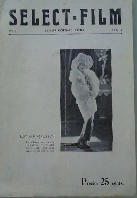 SELECT FILM magazine side cover Issue 13 1 February 1928