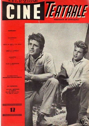SELEZIONE CINE TEATRALE magazine side cover Issue 12  1960