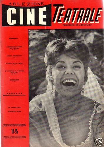 SELEZIONE CINE TEATRALE magazine side cover Issue 16  1960