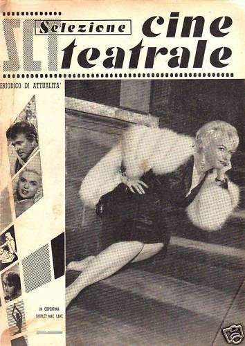 SELEZIONE CINE TEATRALE magazine side cover Issue 18  1960