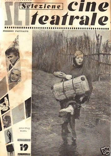 SELEZIONE CINE TEATRALE magazine side cover Issue 19  1960