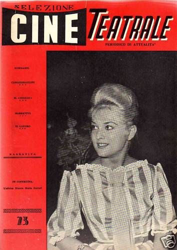 SELEZIONE CINE TEATRALE magazine side cover Issue 23  1960
