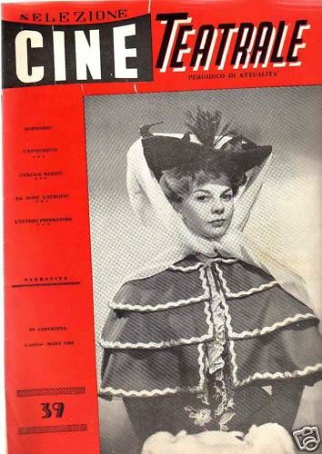 SELEZIONE CINE TEATRALE magazine side cover Issue 39  1960