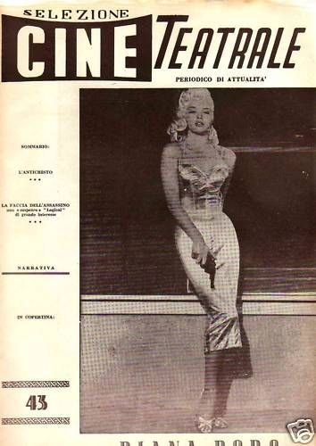 SELEZIONE CINE TEATRALE magazine side cover Issue 43  1960