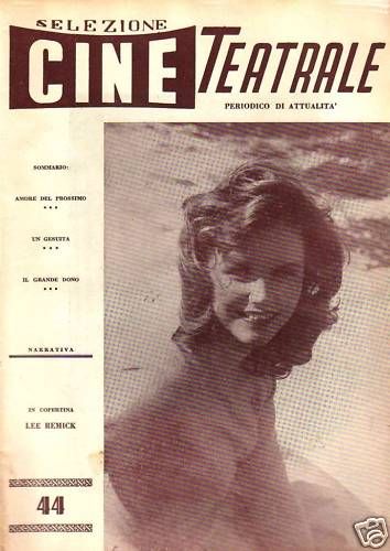 SELEZIONE CINE TEATRALE magazine side cover Issue 44  1960