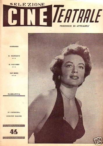 SELEZIONE CINE TEATRALE magazine side cover Issue 46  1960