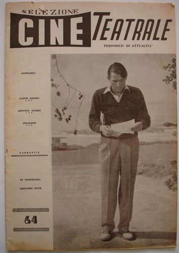 SELEZIONE CINE TEATRALE magazine side cover Issue 64  1961