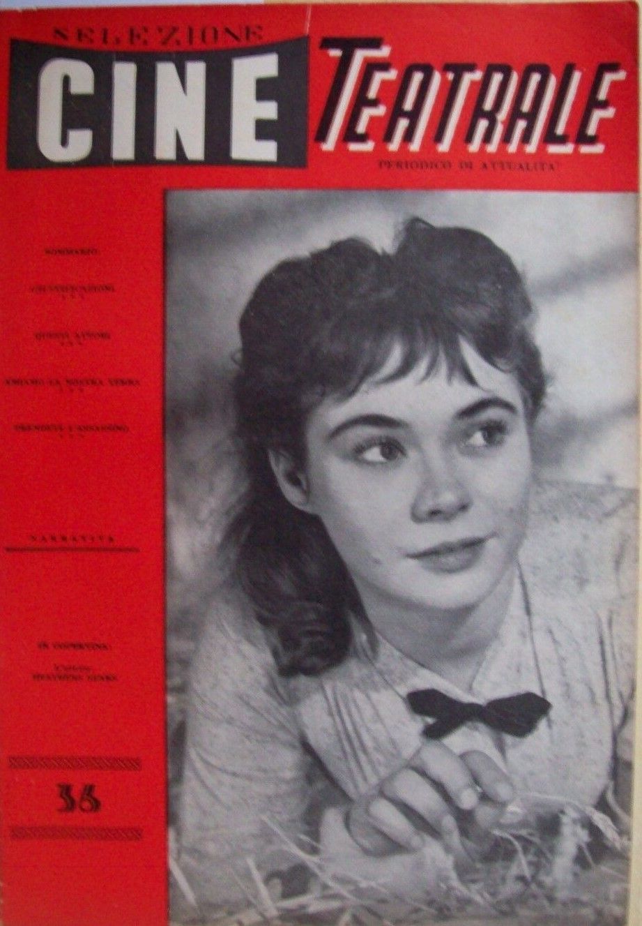 SELEZIONE CINE TEATRALE magazine side cover Issue 36   1960