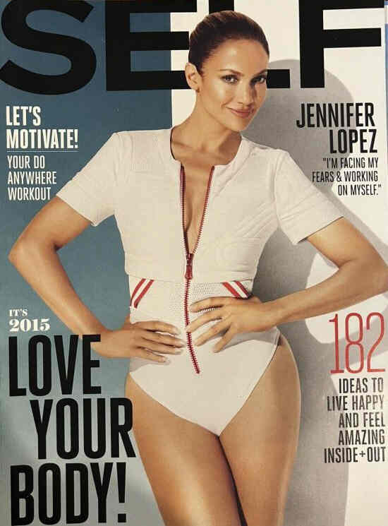 SELF USA magazine side cover  January 2015