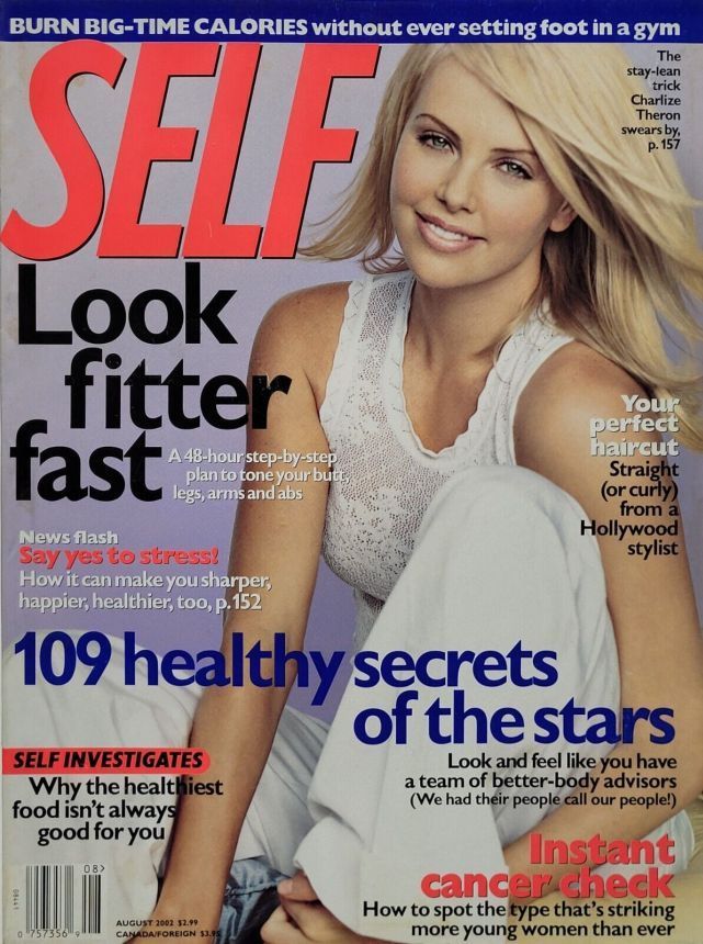 SELF USA magazine side cover  August 2002