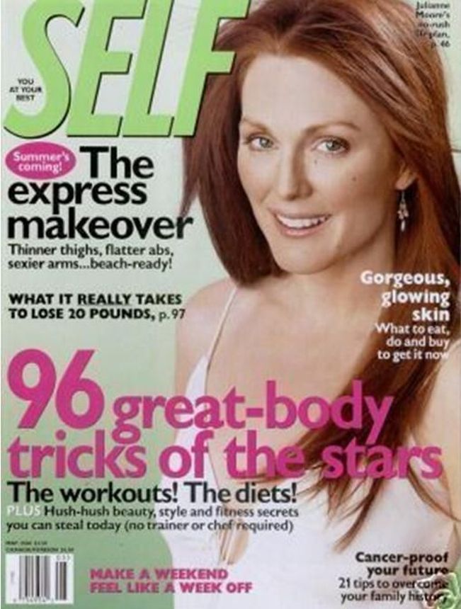 SELF USA magazine side cover  May 2004