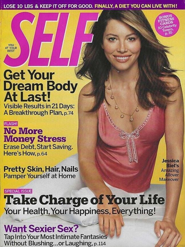 SELF USA magazine side cover  January 2005