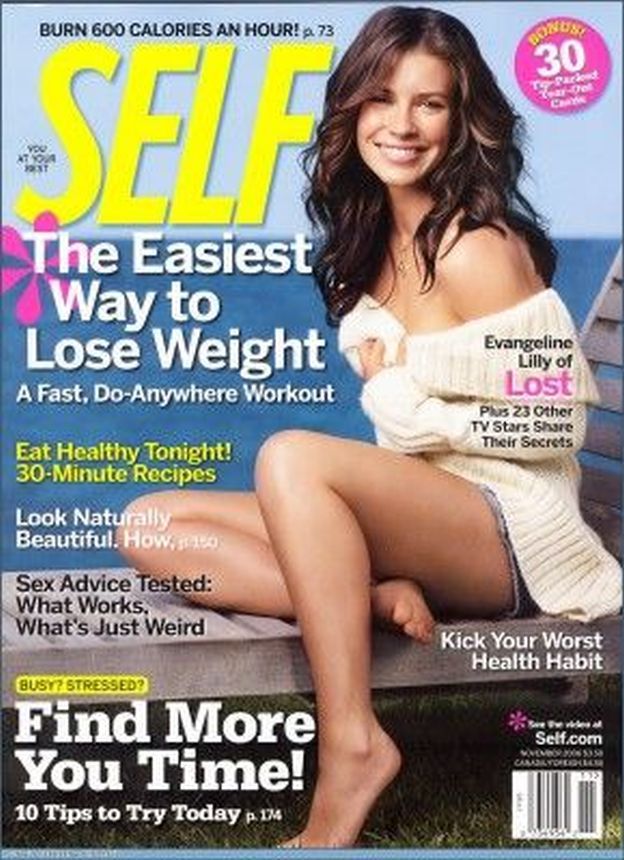 SELF USA magazine side cover  November 2006