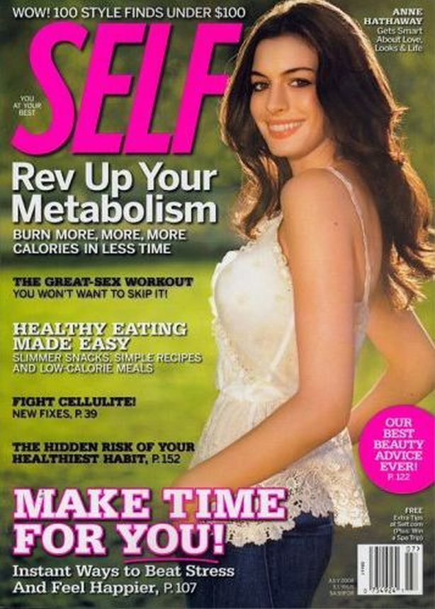 SELF USA magazine side cover  July 2008