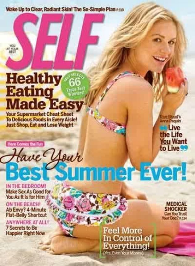SELF USA magazine side cover  July 2010