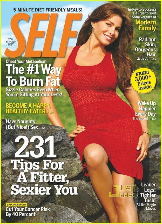 SELF USA magazine side cover  October 2010