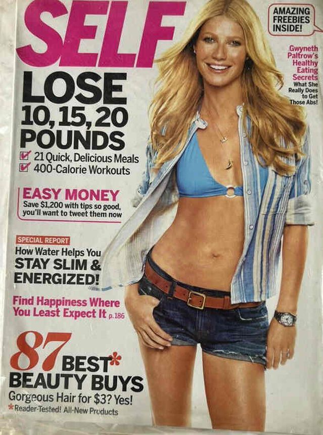 SELF USA magazine side cover  May 2011