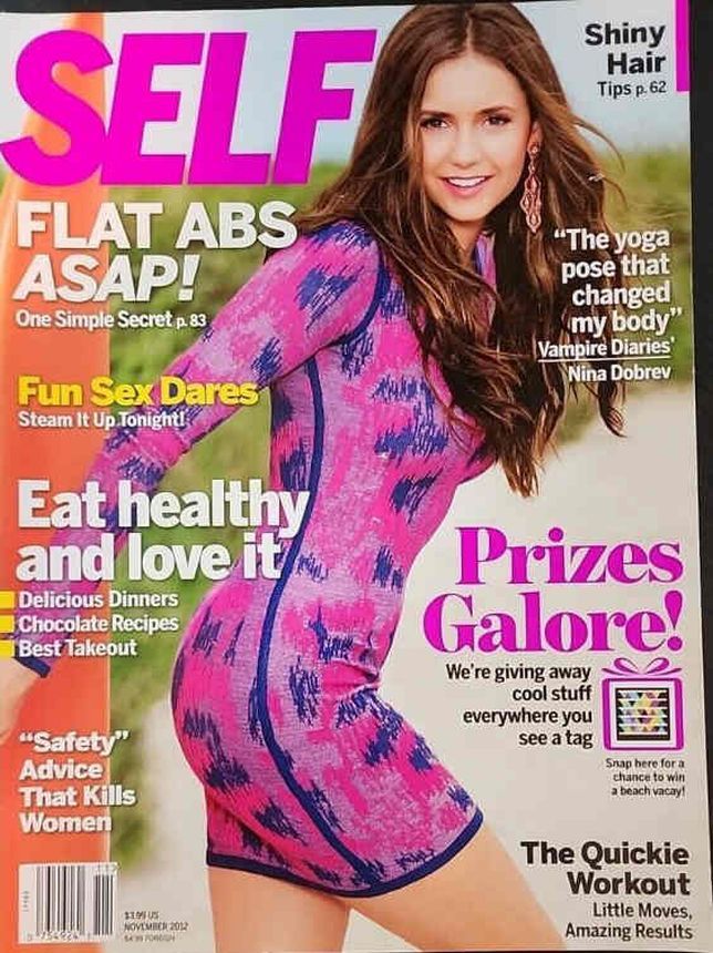 SELF USA magazine side cover  November 2012