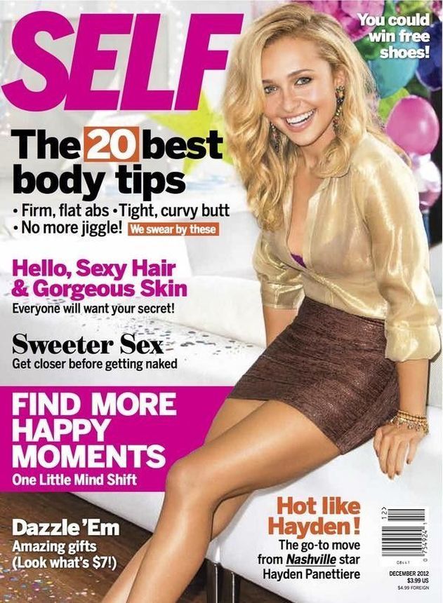 SELF USA magazine side cover  December 2012