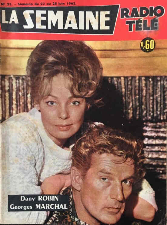LA SEMAINE RADIO TELE magazine side cover Issue 25 22 June 1963