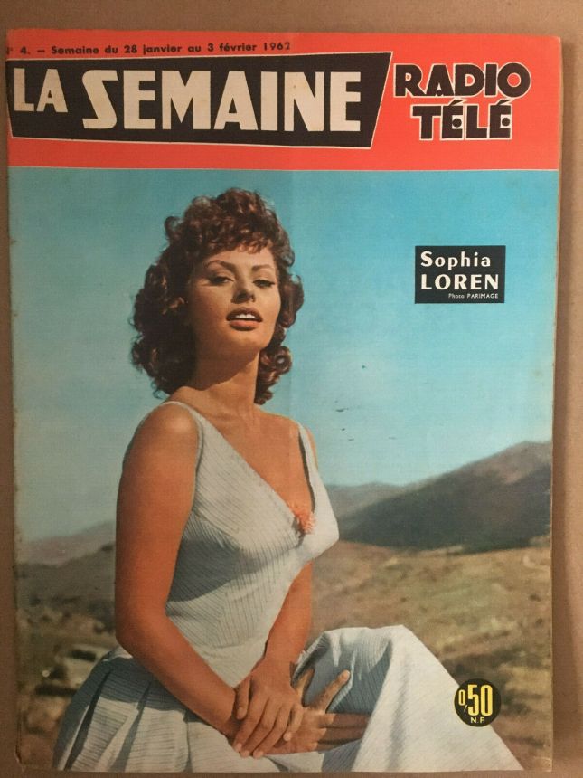 LA SEMAINE RADIO TELE magazine side cover Issue 4 28 January 1962