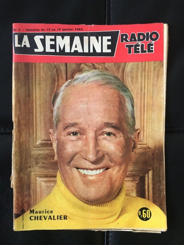 LA SEMAINE RADIO TELE magazine side cover Issue 2 13 January 1963