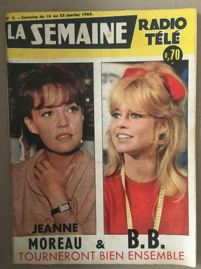 LA SEMAINE RADIO TELE magazine side cover Issue 3 16 January 1965