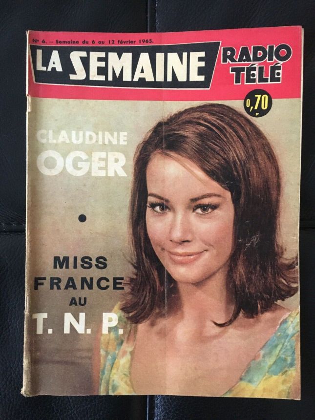 LA SEMAINE RADIO TELE magazine side cover Issue 6 6 February 1965