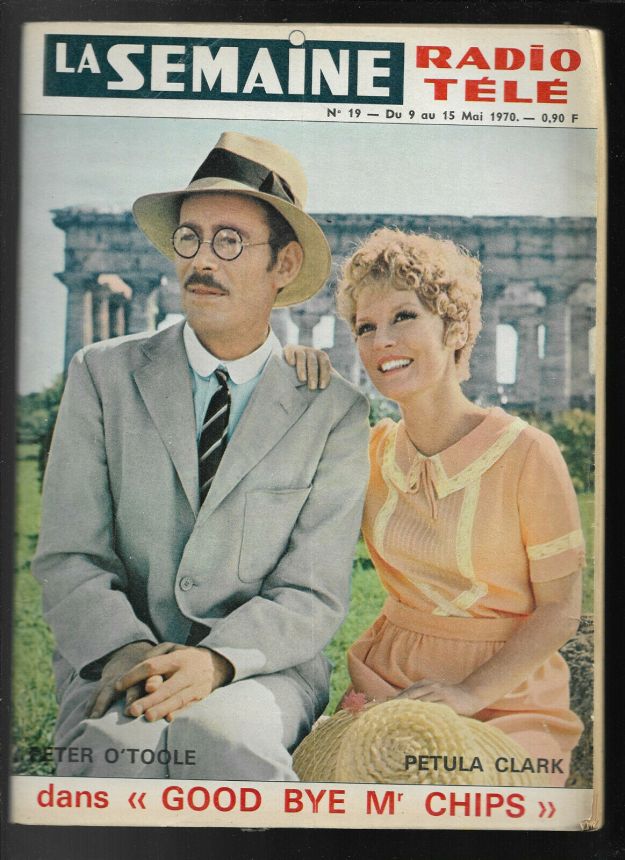 LA SEMAINE RADIO TELE magazine side cover Issue 19 9 May 1970