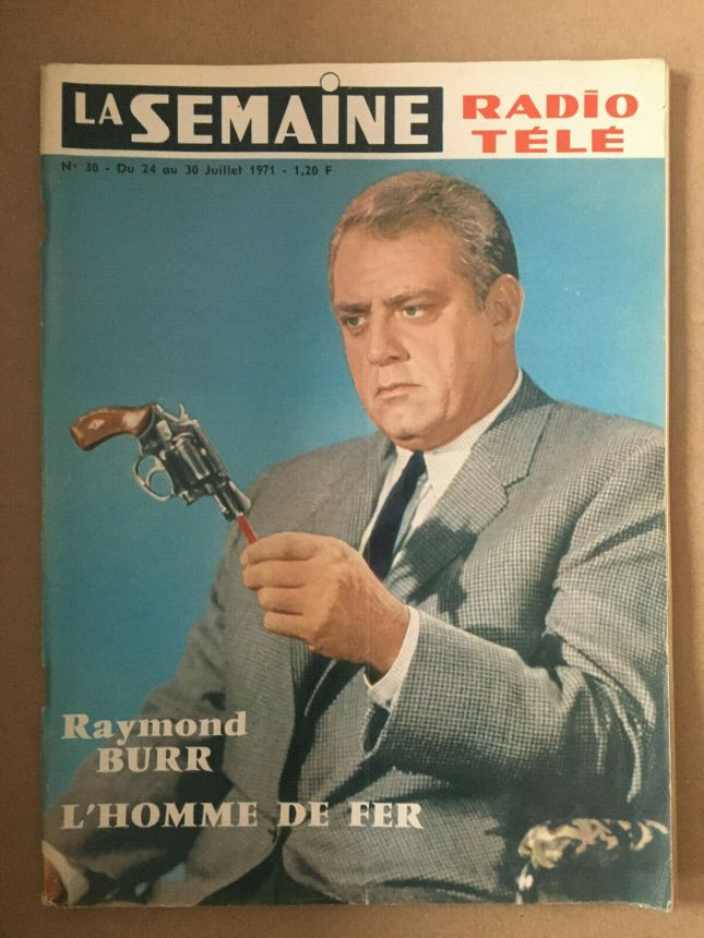 LA SEMAINE RADIO TELE magazine side cover Issue 30 24 July 1971