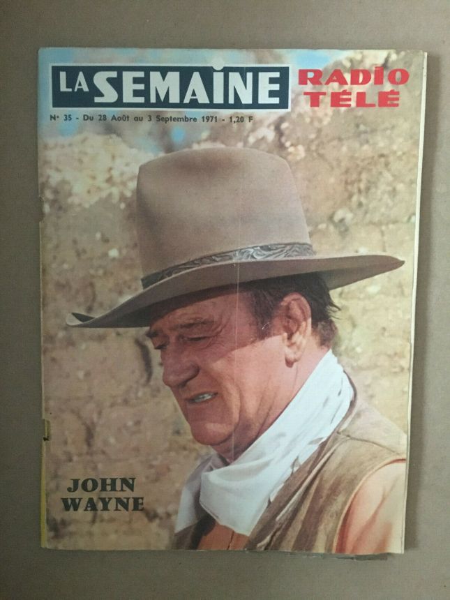 LA SEMAINE RADIO TELE magazine side cover Issue 35 28 August 1971