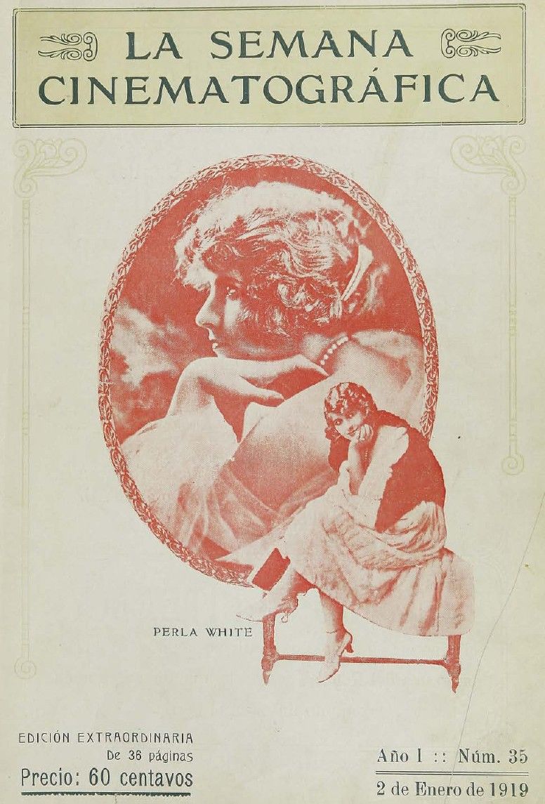 SEMANA CINEMATOGRAFICA | LA magazine side cover  Vol 1 No  35 2 January 1919