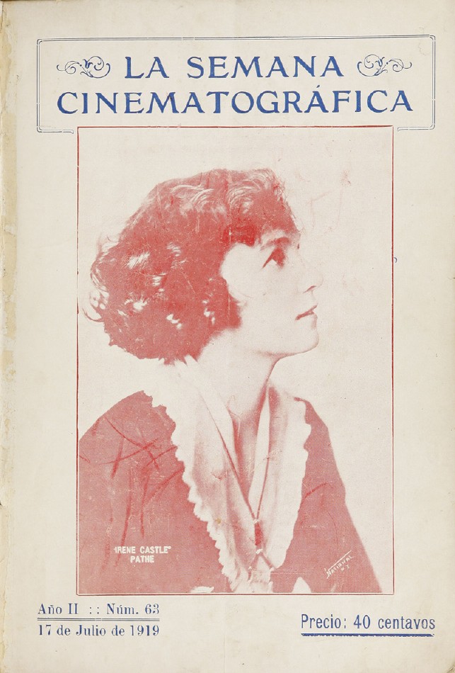 SEMANA CINEMATOGRAFICA | LA magazine side cover  Vol 2 No  63 17 July 1919