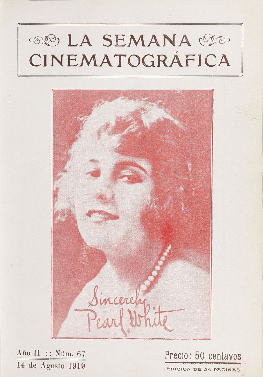 SEMANA CINEMATOGRAFICA | LA magazine side cover  Vol 2 No  67 14 August 1919