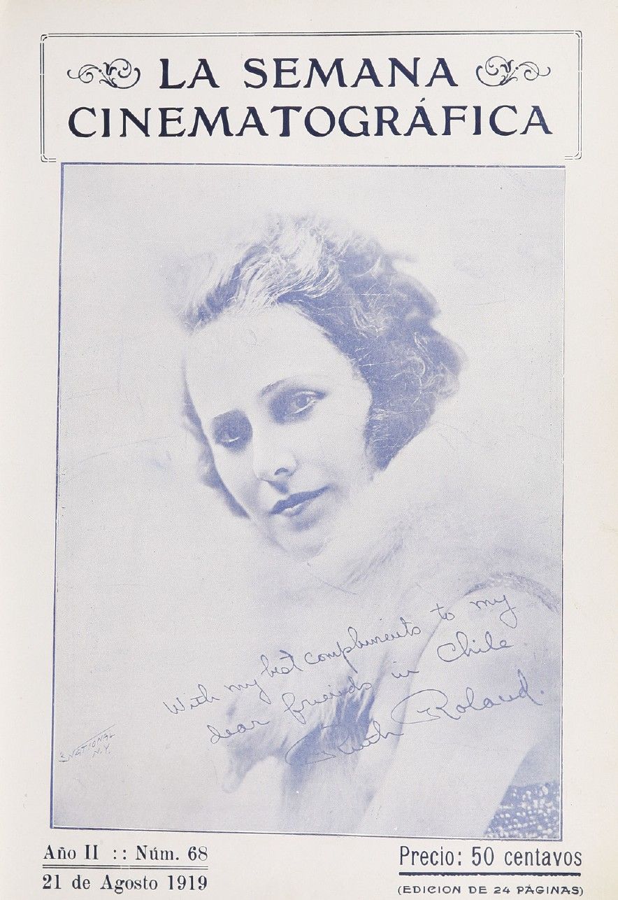 SEMANA CINEMATOGRAFICA | LA magazine side cover  Vol 2 No  68 21 August 1919