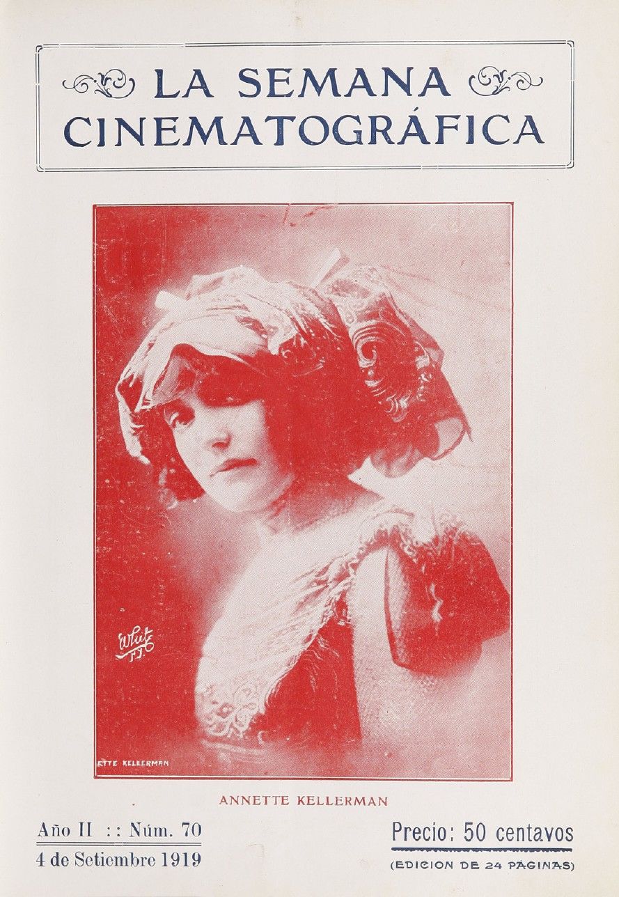 SEMANA CINEMATOGRAFICA | LA magazine side cover  Vol 2 No  70 4 September 1919
