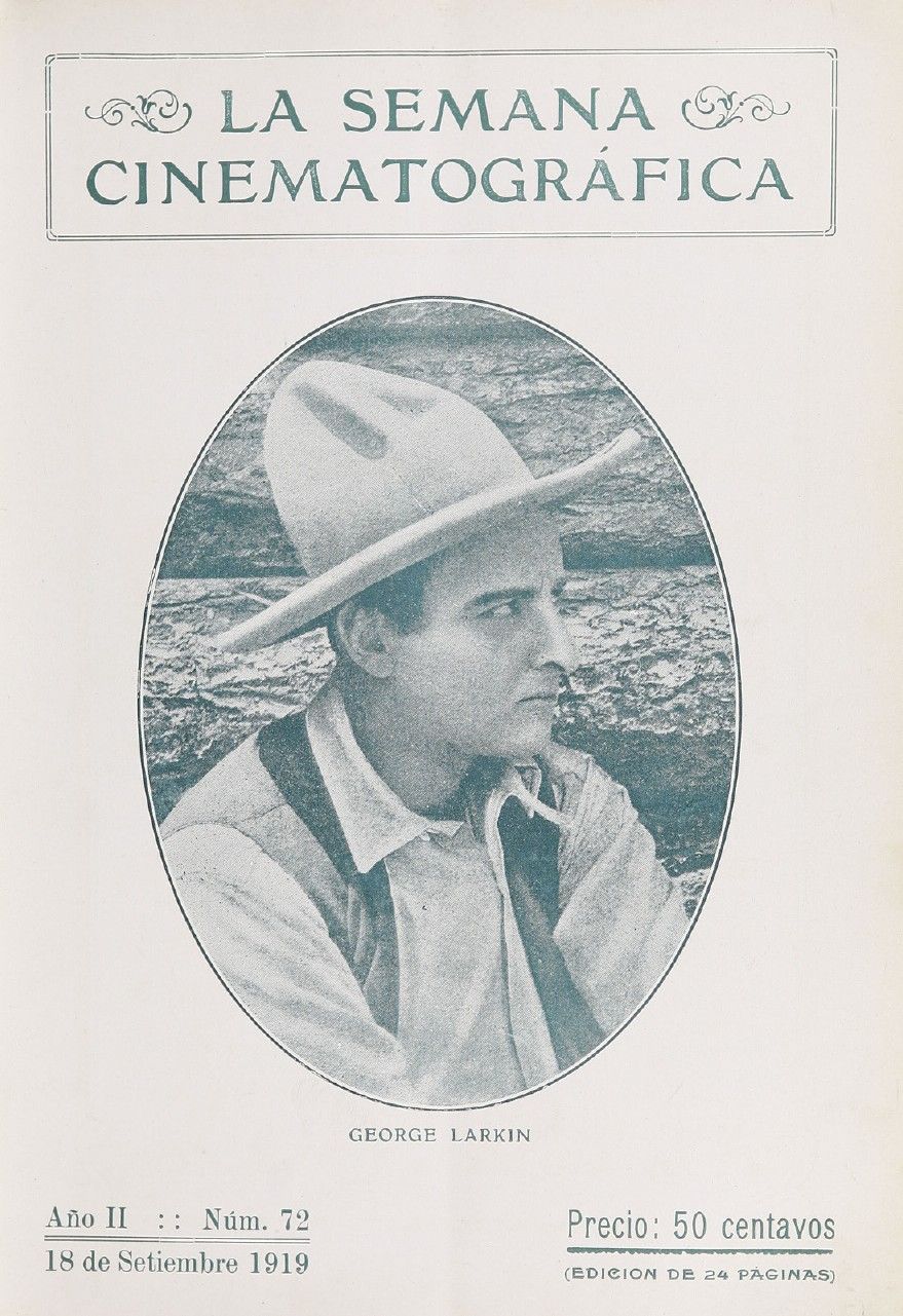 SEMANA CINEMATOGRAFICA | LA magazine side cover  Vol 2 No  72 18 September 1919