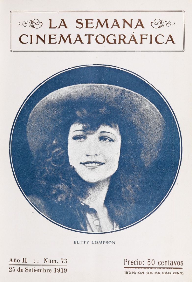 SEMANA CINEMATOGRAFICA | LA magazine side cover  Vol 2 No  73 25 September 1919
