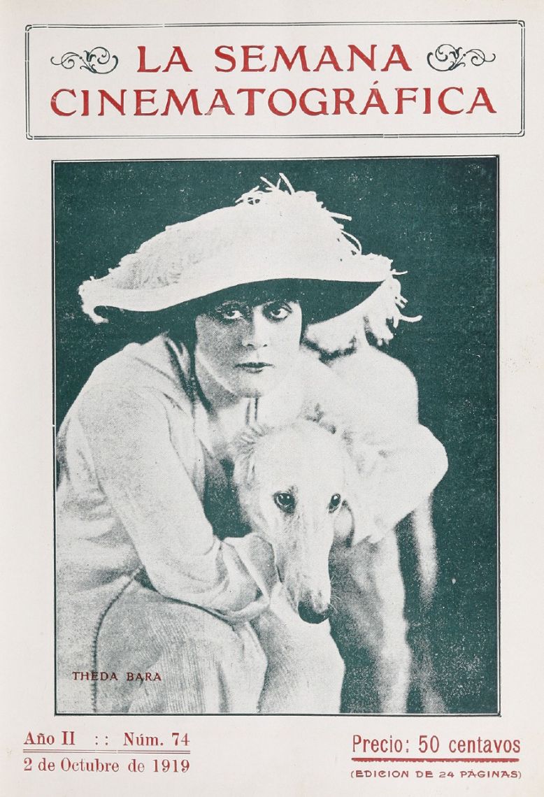 SEMANA CINEMATOGRAFICA | LA magazine side cover  Vol 2 No  74 2 October 1919