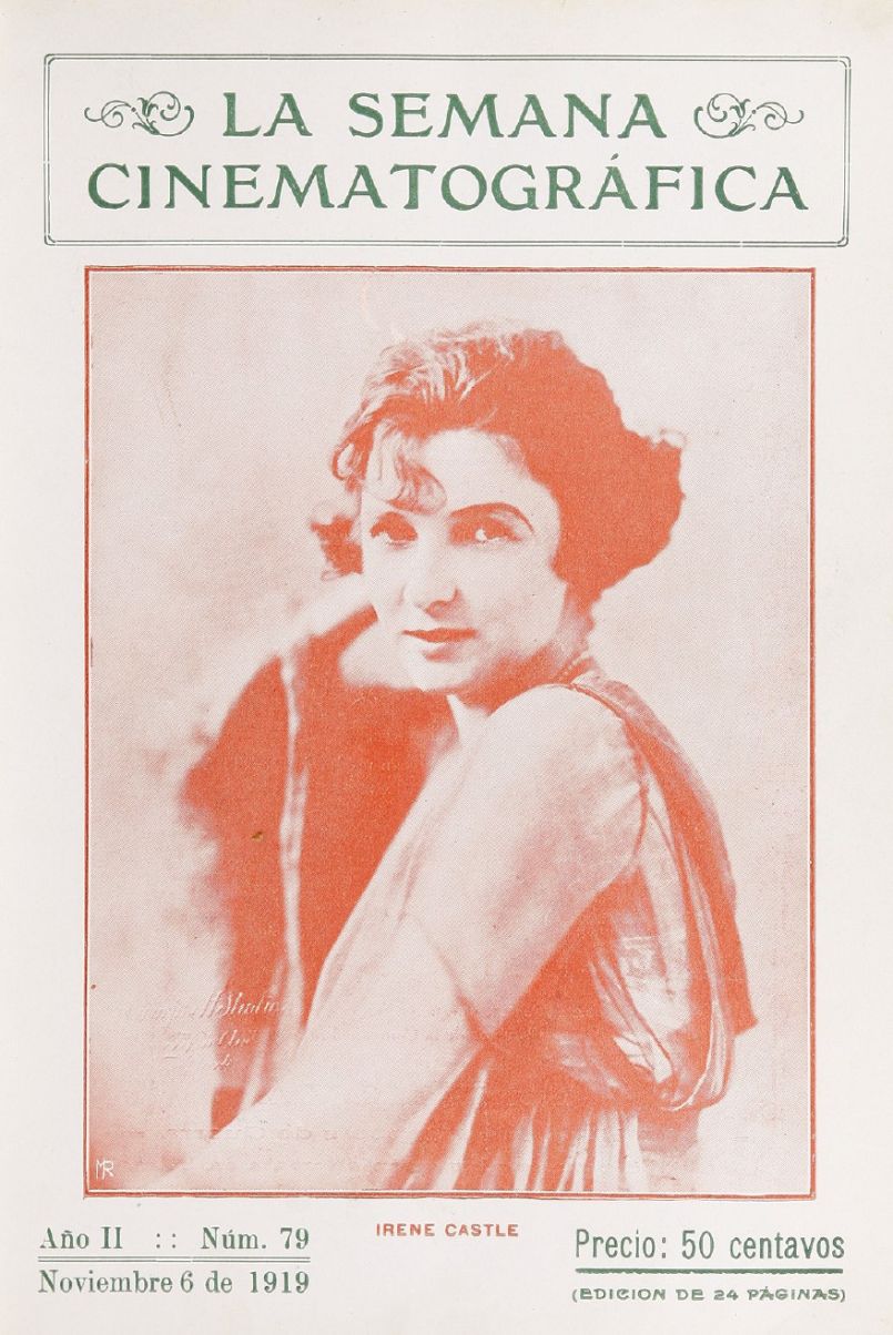 SEMANA CINEMATOGRAFICA | LA magazine side cover  Vol 2 No  79 6 November 1919