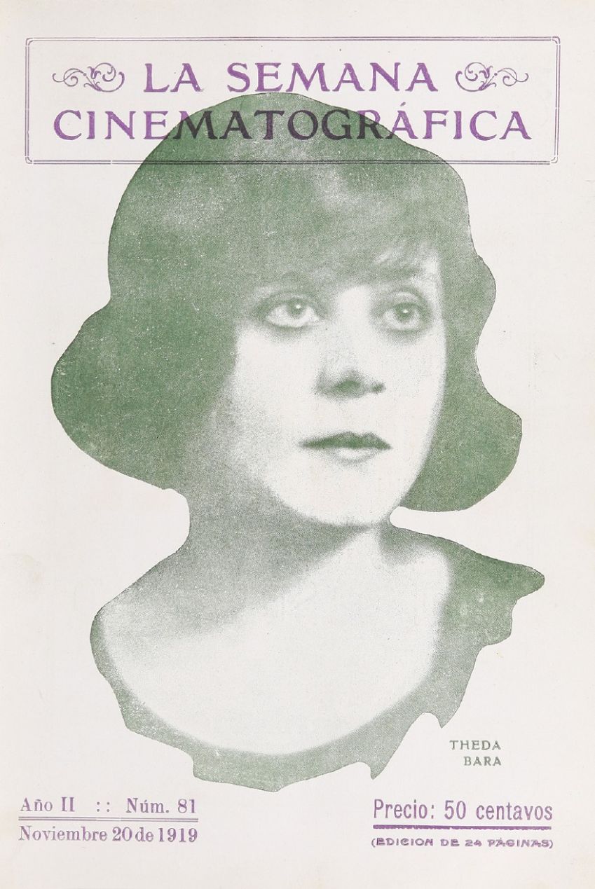 SEMANA CINEMATOGRAFICA | LA magazine side cover  Vol 2 No  81 20 November 1919