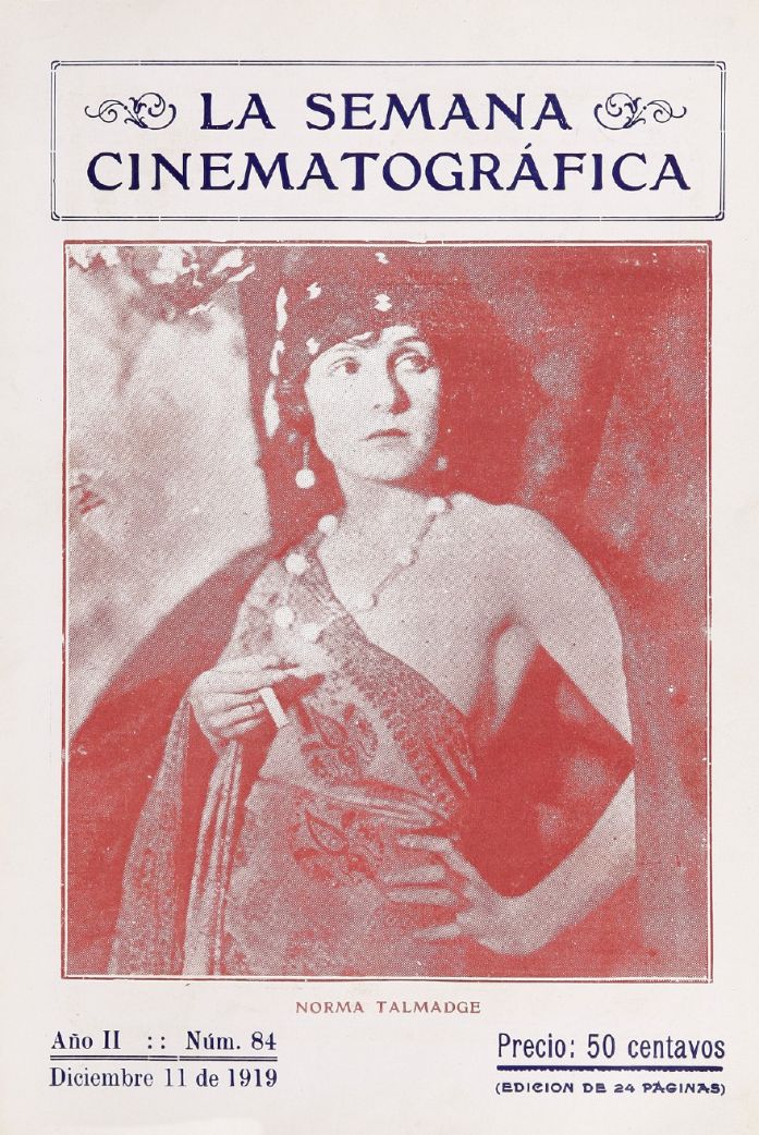 SEMANA CINEMATOGRAFICA | LA magazine side cover  Vol 2 No  84 11 December 1919