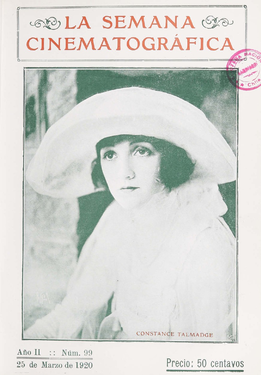 SEMANA CINEMATOGRAFICA | LA magazine side cover  Vol 2 No  99 25 March 1920